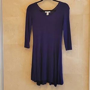 WOMEN'S FOREVER 21 NAVY BLUE SHIRT DRESS SIZE SMALL